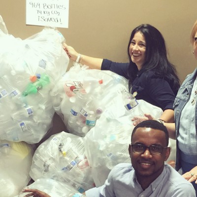 Fossil Group Employee Engagement Sustainability | Plastic Bottle Collection