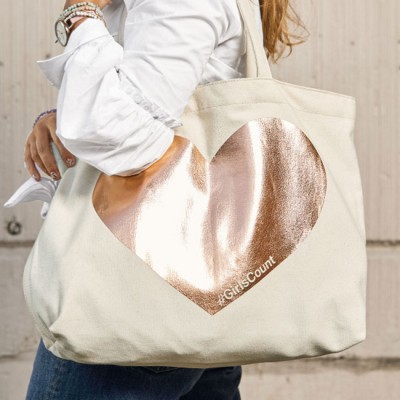 See the Fossil x Girls Count Tote bag on Fossil.com