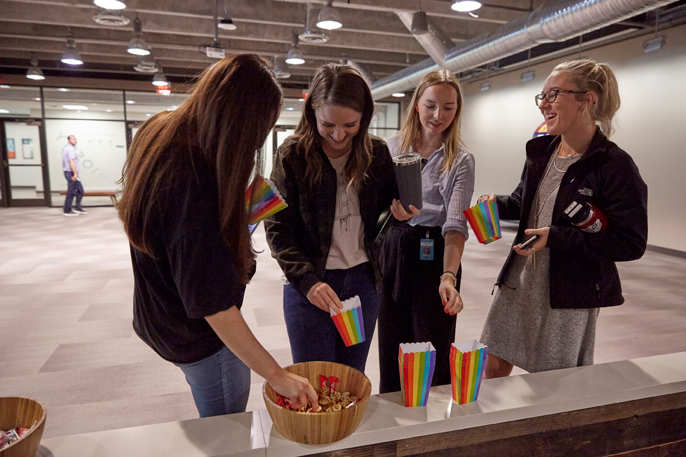 employees enjoy pride month gathering at Fossil Group