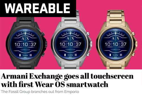 A|X Launches the Brand’s First-Ever Touchscreen Smartwatch | Fossil Group