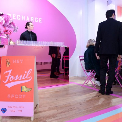 fossil hosts NYC pop up shop to to launch new sport smartwatch