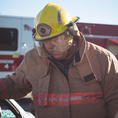 Kim Clark of Fossil Group works as volunteer firefighter