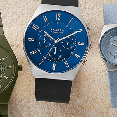 group of skagen eco friendly watches